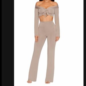 OH POLLY MAUVE PINK/TAN COORD SET